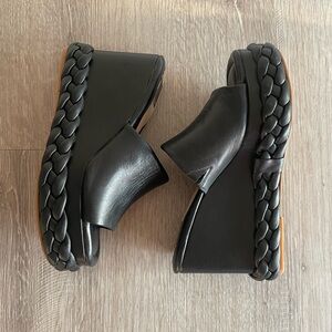Dolce Vita Black Braided Mules